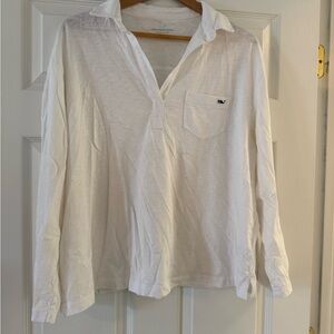 Vineyard Vines White Casual v neck Shirt